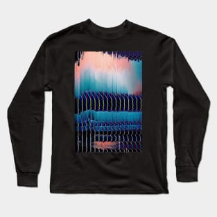 Surf Glitch #2 - Contemporary Exclusive Modern Design Long Sleeve T-Shirt